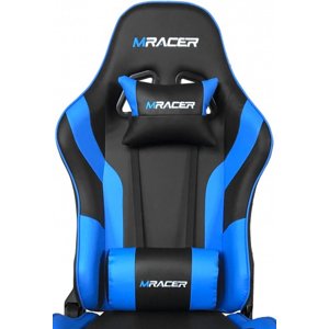DXRACER Opěrák pro MRACER modrý - koženka