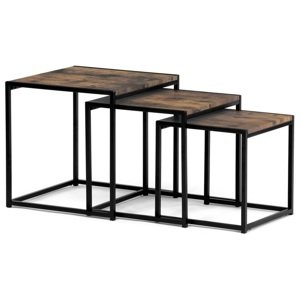 AUTRONIC konferenční stolky AF-3003 OLW, set 3 ks