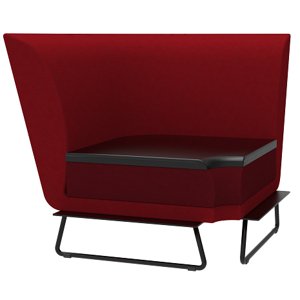 RIM rohový segment 90° s černou deskou MDF ORGANIX Corner OX 5271