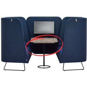 RIM stolek bílý OX 5295 pro ORGANIX PRIVACY BOX