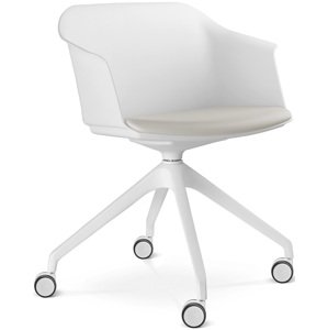 LD SEATING Konferenční židle WAVE 030, F95-WH, bílý kříž