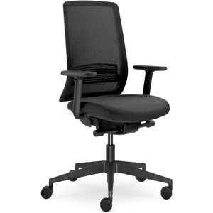 LD SEATING Kancelářská židle Lyra AIR 215-BL-SYB, černá, skladová