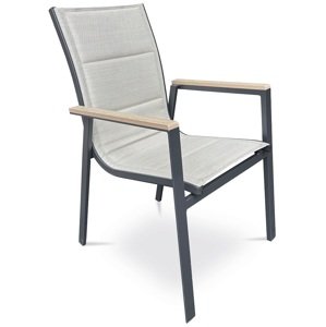 AUTRONIC zahradní židle AZC-S1110 BK béžová