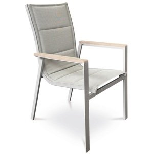AUTRONIC zahradní židle AZC-S1110 GREY světle béžová
