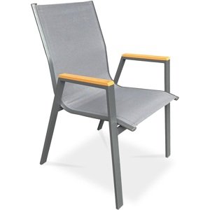 AUTRONIC zahradní židle AZC-S1050 GREY šedá