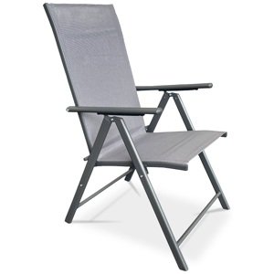 AUTRONIC zahradní židle AZC-S1116 GREY šedá