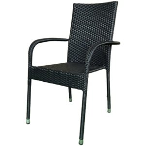 AUTRONIC zahradní židle AZC-S2113 BK černá, polyratan
