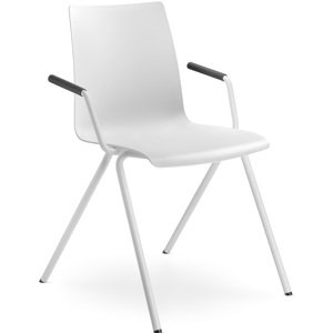 LD SEATING Konferenční židle EVO 010-N0,BR bílá podnož