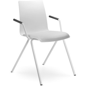 LD SEATING Konferenční židle EVO 011-N0,BR bílá podnož