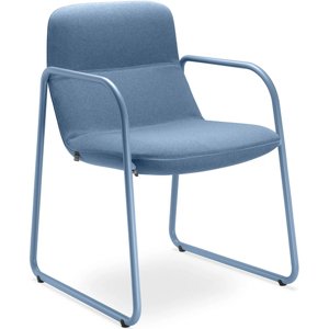 LD SEATING Designové křeslo FLEXI LOUNGE, FL-M-Q-N15, modrá podnož