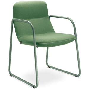 LD SEATING Designové křeslo FLEXI LOUNGE, FL-M-Q-N12, zelená podnož