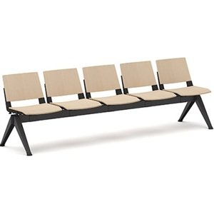Lavice, multisedák K187D, 5 místná dřevěná