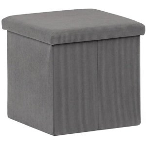 AUTRONIC taburet s úložným prostorem TAB-471 GREY6 šedý, manšestr