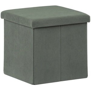 AUTRONIC taburet s úložným prostorem TAB-471 GRN6 zelený, manšestr