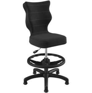 ENTELO Dětská židle Petit Black 3 HC+F s opěrným kruhem, černá Velvet 17