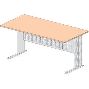 LENZA Express - Psací stůl s kovovou podnoží 160x80x73