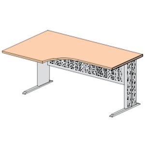 LENZA Express - Psací stůl s kovovou podnoží 160x90x73 L/R