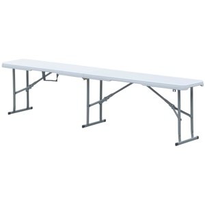 AUTRONIC zahradní lavice AZ-K1001 WT bílá, skládací